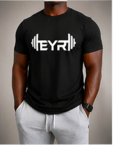 EYR Performance Tee – Black / White Logo