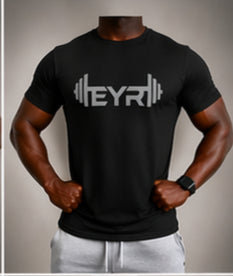 EYR Performance Tee – Black / Grey Logo