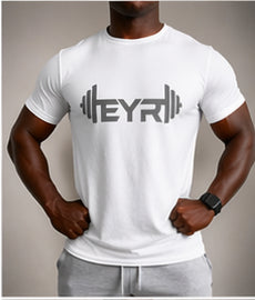 EYR Performance Tee – White / Grey Logo